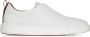 Santoni Witte Slip-On Sneakers met Tan Detail White Heren - Thumbnail 11