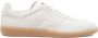 Santoni Witte Leren Olympische Sneakers White Heren - Thumbnail 1