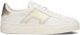 SANTONI Lage Sneakers Dames 61070 Maat: 41 Materiaal: Leer Kleur: Wit - Thumbnail 1