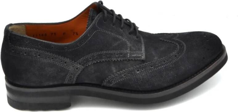 Santoni Zakelijke flats voor heren Blue Heren