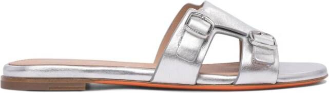 Santoni Zilveren Sandalen voor Vrouwen