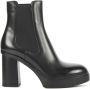 Santoni Zwarte Enkellaarsjes Black Dames - Thumbnail 1