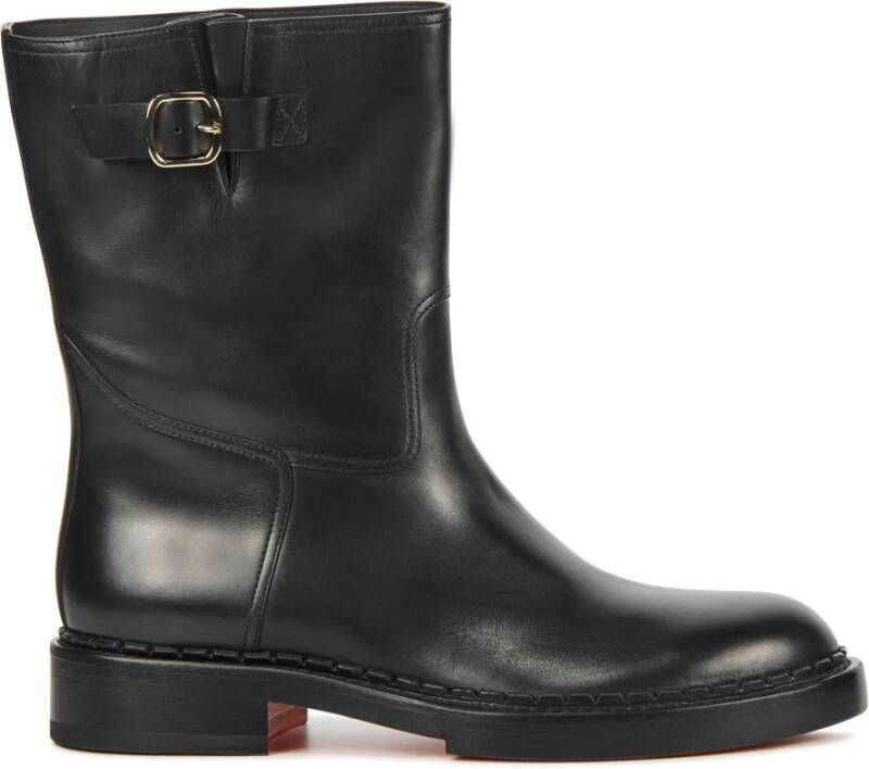 SANTONI Enkellaarsjes Dames 70562 Maat: 37 5 Materiaal: Leer Kleur: Zwart