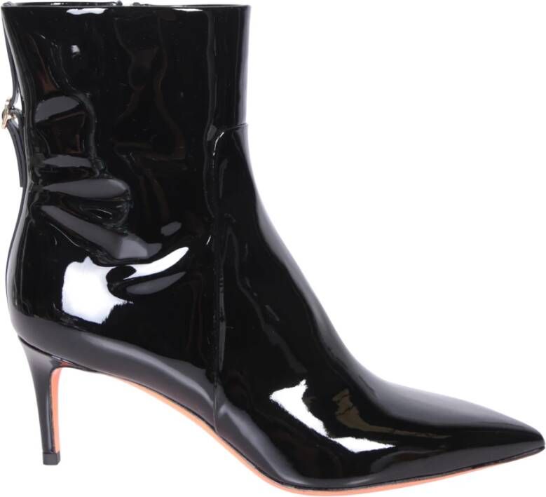 Santoni Zwarte enkellaarzen voor vrouwen