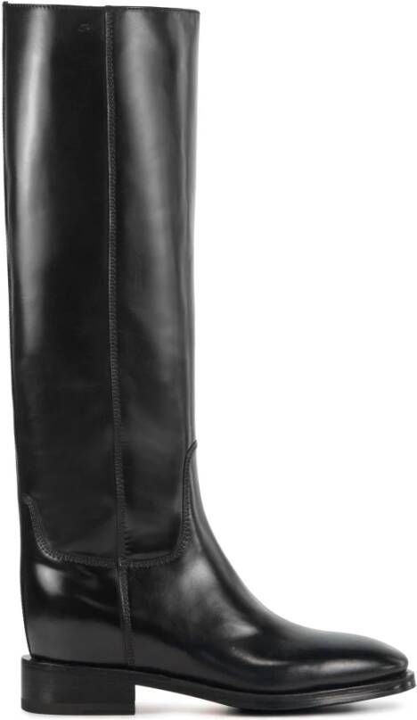 SANTONI Hoge Laarzen Dames Wshm58900bj2b Maat: 37 Materiaal: Leer Kleur: Zwart