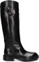 SANTONI Hoge Laarzen Dames 70569 Maat: 39 Materiaal: Leer Kleur: Zwart - Thumbnail 1