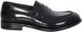 Santoni Zwarte leren loafers - Thumbnail 1