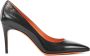 Santoni Zwarte Leren Pumps Black Dames - Thumbnail 1