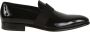 Santoni Zwarte Loafer Schoenen Luxe Stijl - Thumbnail 1