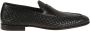 Santoni Zwarte Loafer Schoenen voor Mannen - Thumbnail 1