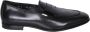 Santoni Zwarte Loafer Schoenen voor Mannen Black Heren - Thumbnail 1