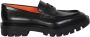 Santoni Zwarte Penny Loafer met Ronde Neus Black Dames - Thumbnail 6
