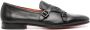 Santoni Zwarte platte schoenen met gevlochten bandjes Black Heren - Thumbnail 1