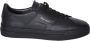 Santoni Heren leren dubbele gesp sneaker Black Heren - Thumbnail 10