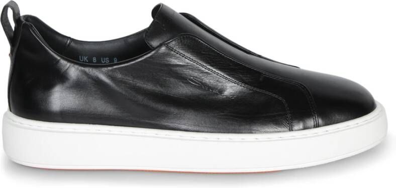 Santoni Zwarte Sneakers voor Mannen