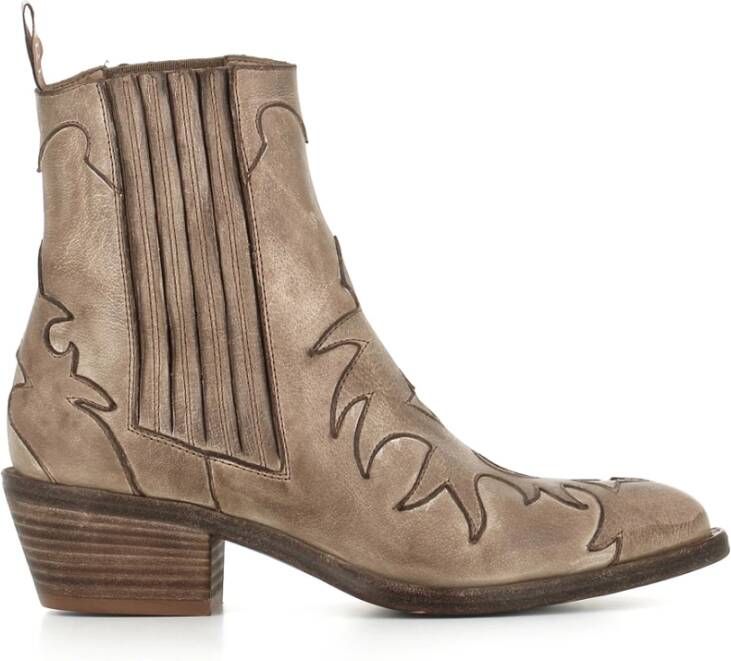 Sartore Rope Leren Texaanse Cowboylaarzen Brown Dames