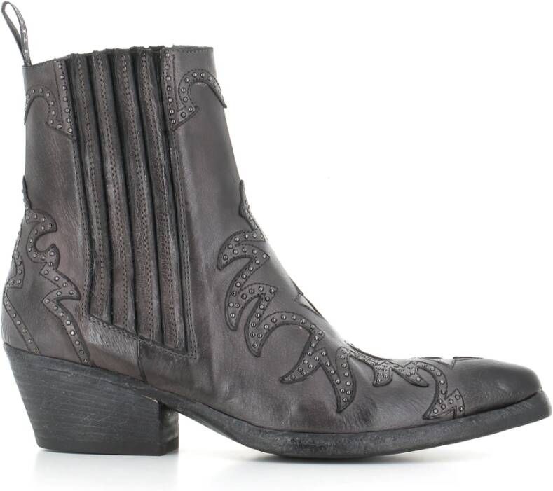 Sartore Vintage Antraciet Leren Laarzen Gray Dames