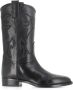 Sartore Vintage Zwarte Leren Laarzen Black Dames - Thumbnail 1