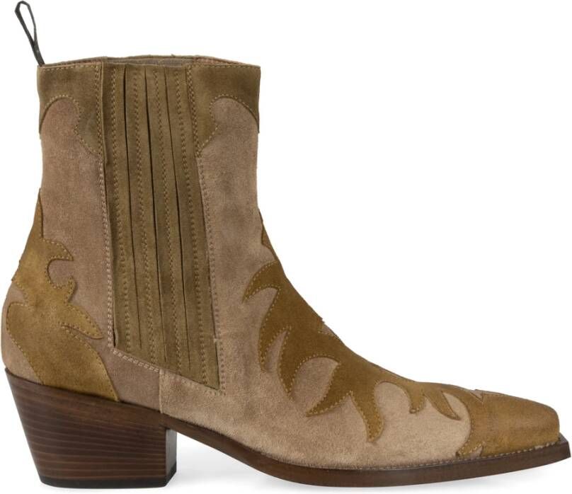 Sartore Western Style Suède Enkellaarzen
