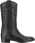 Sartore Zwarte Leren Cow Boots met Borduurwerk - Thumbnail 1