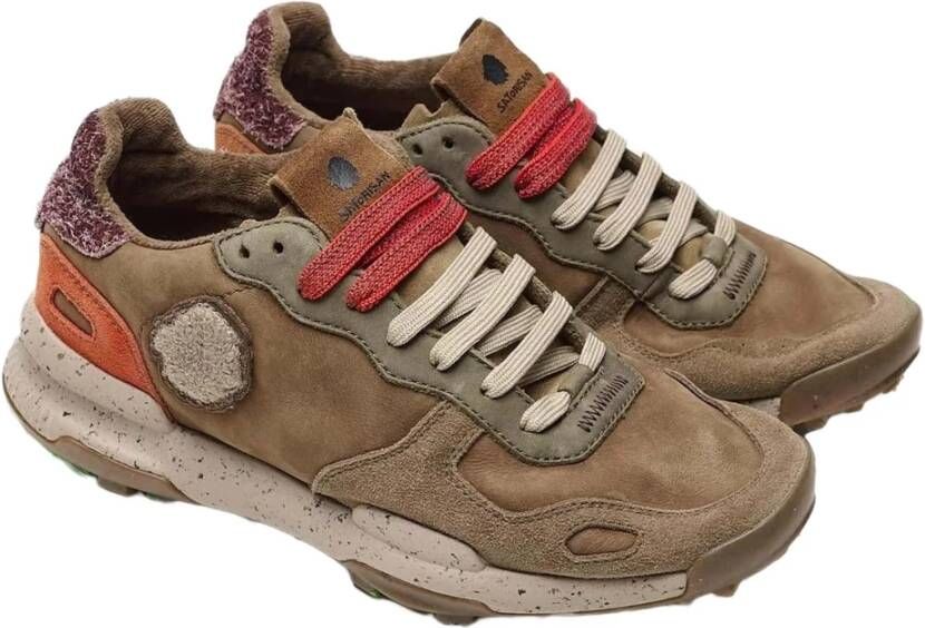 Satorisan Premium Chacrona Herensneakers Brown Heren