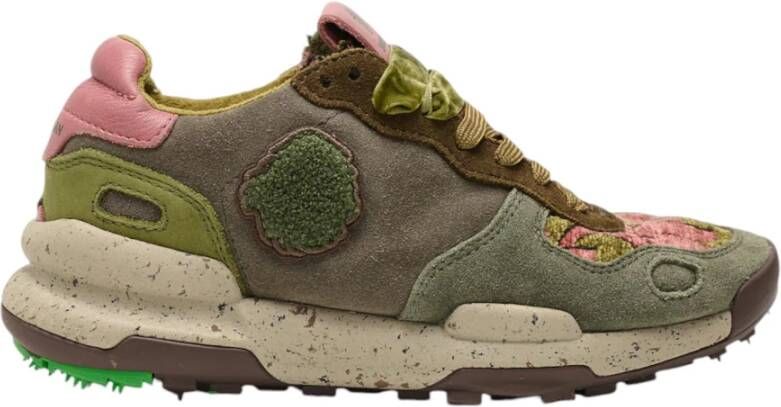 Satorisan Groene Sneaker Chacrona Suede Green Dames