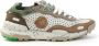 Satorisan Laser-Cut Leren Sneaker Chacrona Model Multicolor Dames - Thumbnail 1