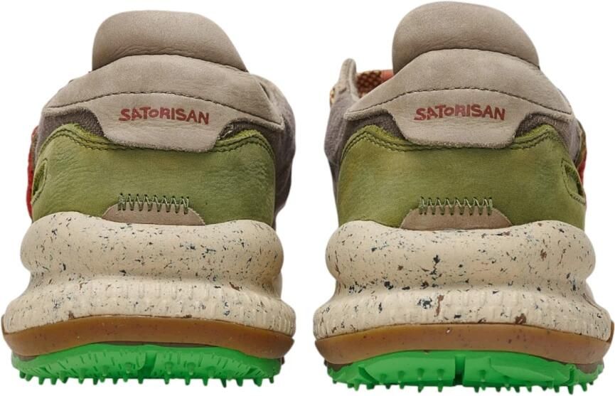 Satorisan Chacrona Linen Casual Sneakers Mannen Vintage Leer en linnen Sneakers Kleur Faded Chestnut - Foto 4