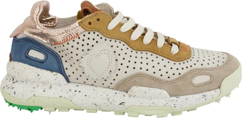 Satorisan Chacrona Laser Premium Casual Sneakers Unisex Vintage Leer Sneakers Kleur Multicolor