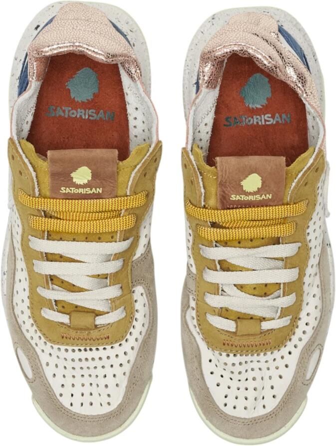 Satorisan Chacrona Laser Premium Casual Sneakers Unisex Vintage Leer Sneakers Kleur Multicolor - Foto 2