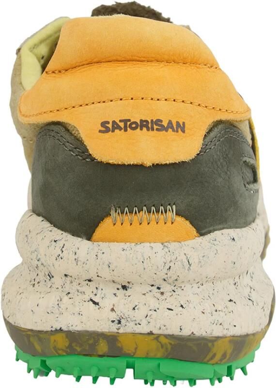 Satorisan Chacrona Linen Casual Sneakers Mannen Vintage Leer en linnen Sneakers Kleur Wheathered Khaki - Foto 4