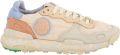 Satorisan Chacrona Linen Casual Sneakers Vrouwen Vintage Leer en linnen Sneakers Kleur Creamy Peach - Multicolor