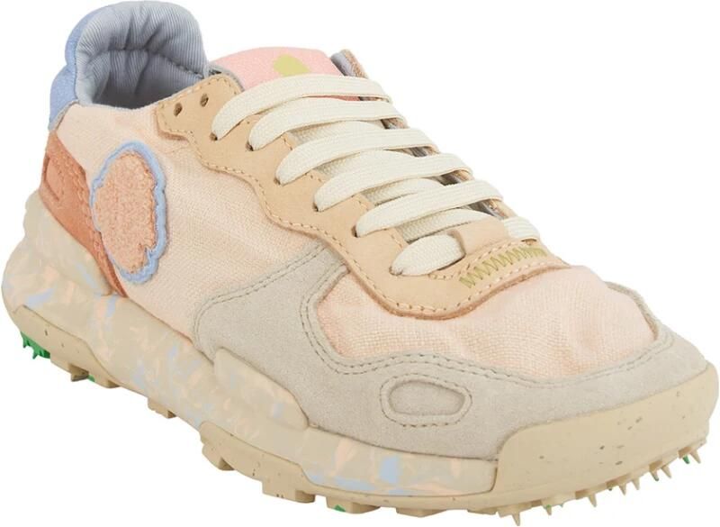 Satorisan Chacrona Linen Casual Sneakers Vrouwen Vintage Leer en linnen Sneakers Kleur Creamy Peach - Foto 5