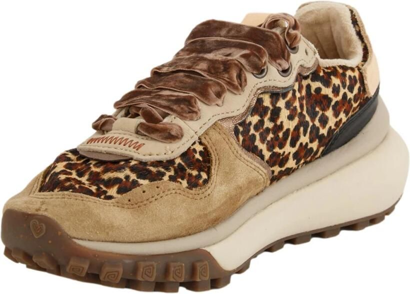 Satorisan Chacrona Metta Premium Casual Sneakers Vrouwen Vintage Leer Sneakers Kleur Baby Leopard - Foto 2