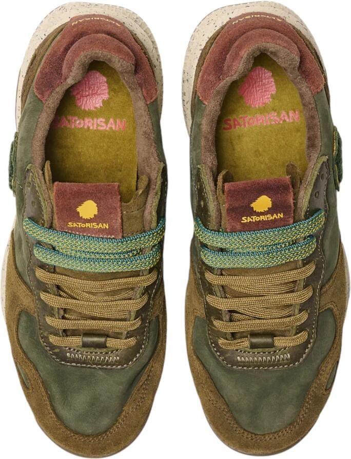 Satorisan Chacrona Premium Casual Sneakers Mannen Vintage Leer Sneakers Kleur Dark Green - Foto 3