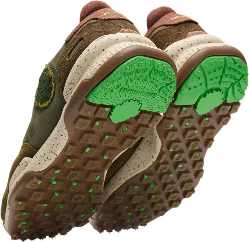 Satorisan Chacrona Premium Casual Sneakers Mannen Vintage Leer Sneakers Kleur Dark Green - Foto 2