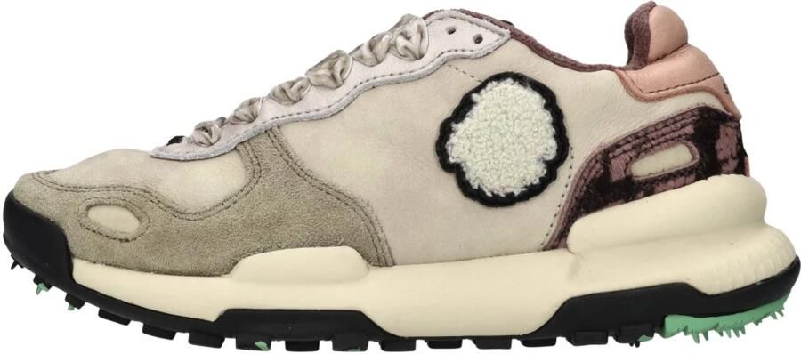 Satorisan Chacrona Premium Casual Sneakers Vrouwen Vintage Leer Sneakers Kleur Fossil Beige W