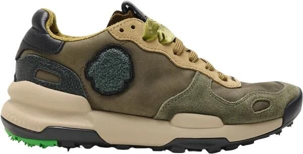 Satorisan Chacrona Premium Casual Sneakers Vrouwen Vintage Leer Sneakers Kleur Rush Green