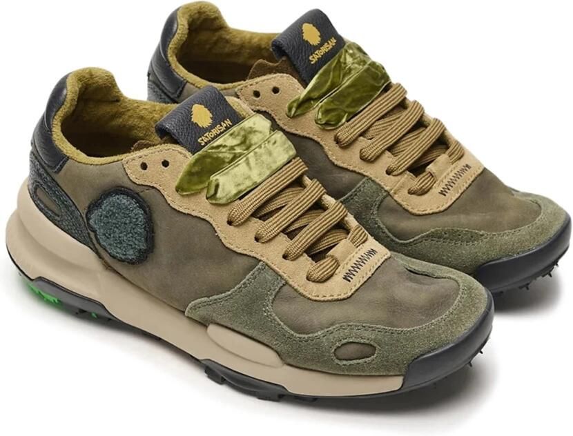 Satorisan Chacrona Premium Casual Sneakers Vrouwen Vintage Leer Sneakers Kleur Rush Green - Foto 4