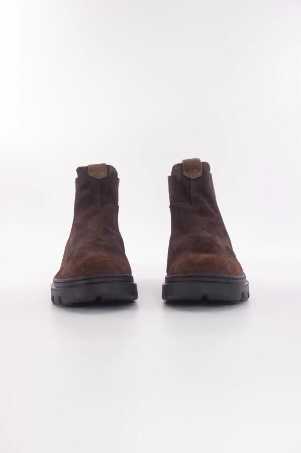 Satorisan Unalome Chelsea Desert Oasis Enkel Laarzen Mannen Vintage Leer Laarzen Kleur Walnut - Foto 2
