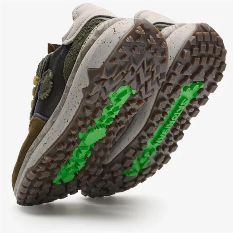 Satorisan Chacrona Metta Buckingham Casual Sneakers Mannen Vintage Leer Sneakers Kleur Dark Olive - Foto 3