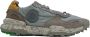Satorisan Chacrona Linen Casual Sneakers Mannen Vintage Leer en linnen Sneakers Kleur Concrete Grey - Thumbnail 2