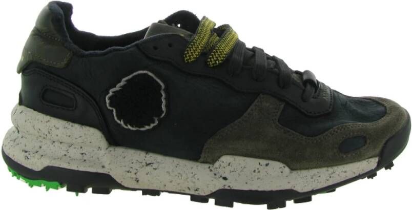 Satorisan Zwart Khaki Sneakers Black Heren