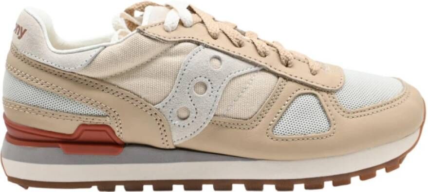 Saucony Beige Brown Shadow Sneakers Multicolor Heren