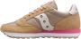 Saucony Eenvoudige Jazz Sneakers met Vetersluiting Beige Dames - Thumbnail 9
