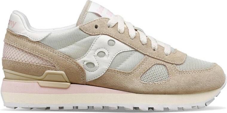 Saucony Beige Sneakers Shadow Original Stijlvol Comfort Multicolor Dames