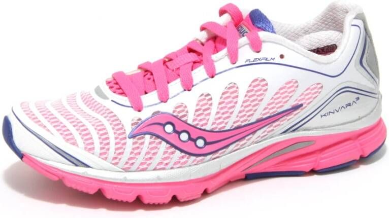 Saucony Blauwe en witte hardloopschoenen