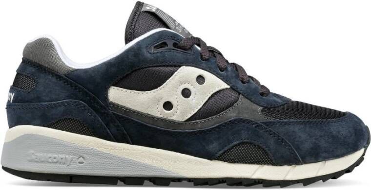 SAUCONY Lage Sneakers Heren Shadow 6000 M Maat: 41 Materiaal: Suède Kleur: Blauw