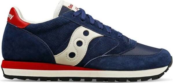 Saucony Unisex Sneakers met Stoffen en Suède Bovenwerk Blue Heren