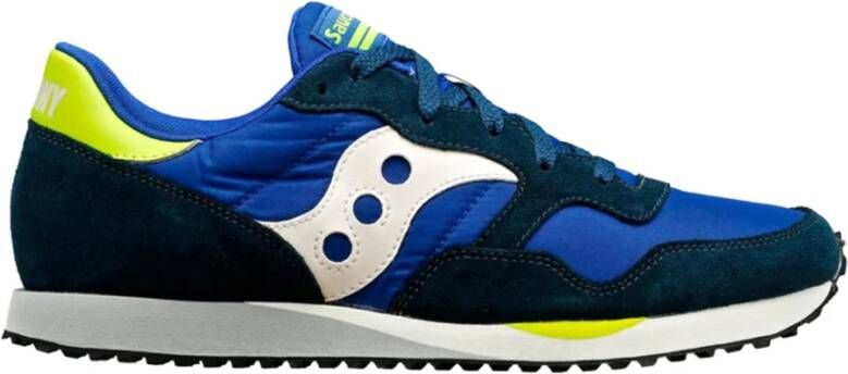 Saucony Blauw Zwart Limoen Sportschoenen Blauw Heren